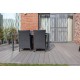 Planches de terrasse en plastique recyclé GOVAPLAST, Lame en plastique recyclé pour bordure de terrasse et piscine