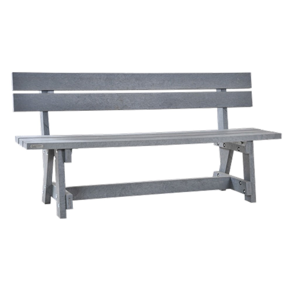 Banc d’extérieur en composite Polymab recyclé – 180 x 49 x 72 cm